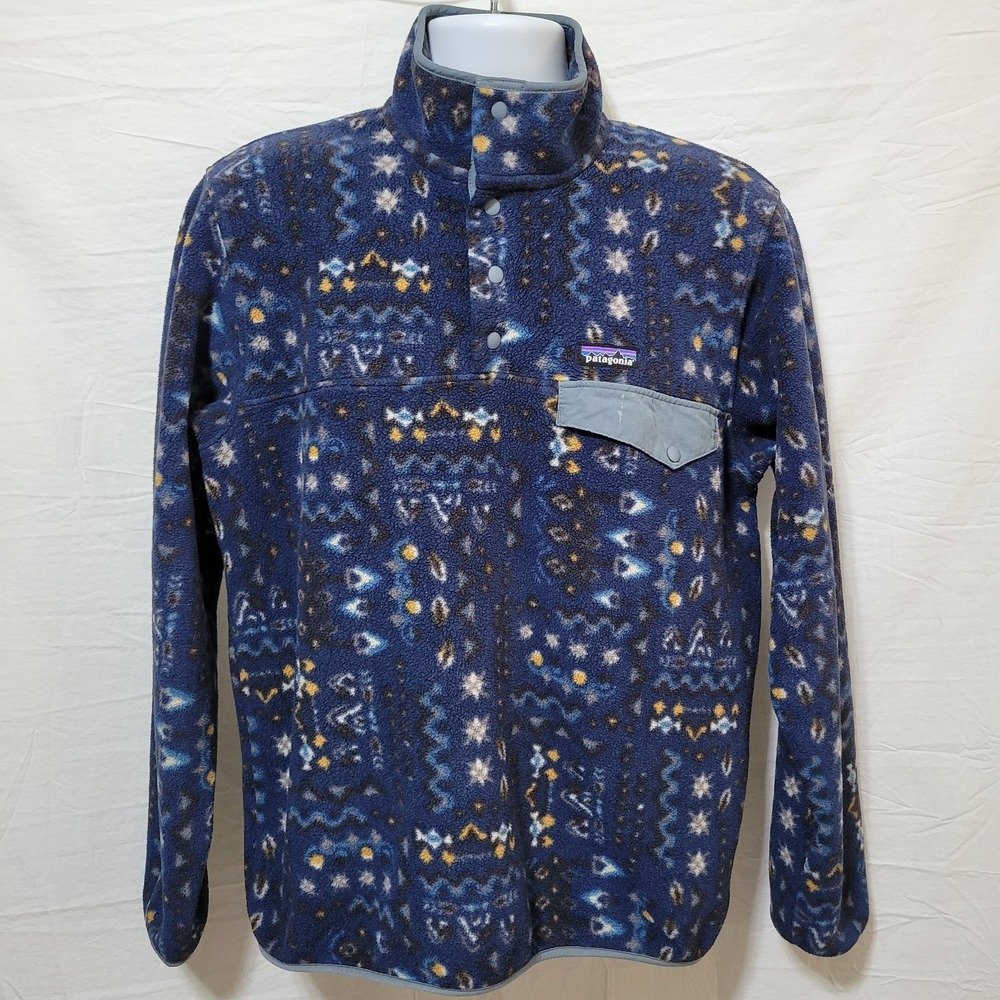 Patagonia Synchilla Snap-T Fleece Pullover Mens M Wandering Woods Aztec Jacket